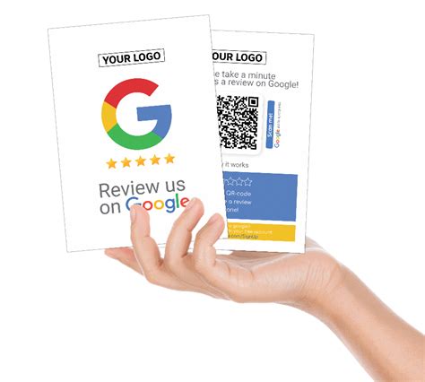 google review scan cards